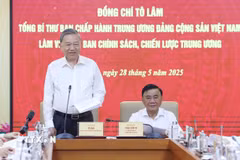 Tổng Bí thư Tô Lâm phát biểu. (Ảnh: Thống Nhất/TTXVN)
