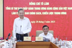 Tổng Bí thư Tô Lâm phát biểu. (Ảnh: Thống Nhất/TTXVN)