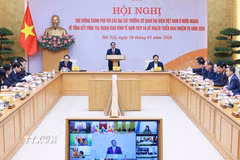 Thủ tướng Phạm Minh Chính chủ trì Hội nghị tổng kết công tác ngoại giao kinh tế năm 2025 và kế hoạch triển khai nhiệm vụ 2026. (Ảnh: Dương Giang/TTXVN)