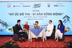 "Chạm Di sản - Ký ức đô thị" ra mắt, đánh dấu bước chuyển mình trong việc ứng dụng công nghệ số để quảng bá văn hóa và di sản đến với công chúng trẻ. (Ảnh: PV/Vietnam+)