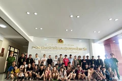 36 đối tượng liên quan bị bắt giữ. (Ảnh: CA Thành phố Hồ Chí Minh cung cấp)