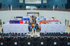 Toàn cảnh buổi Ngày hội Việc làm thường niên của Trường Đại học Việt-Đức 2026. (Ảnh: PV/Vietnam+)