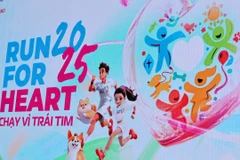 “Chạy vì trái tim 2025” tiếp nối nhịp sống cho trẻ em nghèo. (Ảnh: Khánh Ly/Vietnam+)