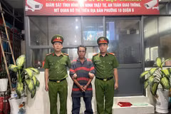 Đối tượng Đặng Văn Hoàng tại Cơ quan Cảnh sát điều tra Công an Thành phố. (Ảnh: CA Thành phố Hồ Chí Minh cung cấp)