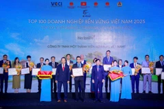 Herbalife được vinh danh tại Top 100 doanh nghiệp bền vững Việt Nam 2025. (Ảnh: PV/Vietnam+)
