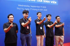 Tân sinh viên của chương trình. (Ảnh: PV/Vietnam+)