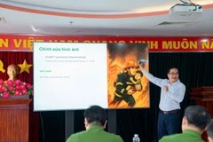 Phòng Cảnh sát Phòng cháy chữa cháy và Cứu nạn cứu hộ - Công an Thành phố Hồ Chí Minh tiên phong Ứng dụng khoa học Công Nghệ và Trí tuệ nhân tạo trong chuyển đổi số về phòng cháy chữa cháy và Cứu nạn cứu hộ. (Ảnh: Khánh Ly/Vietnam+)