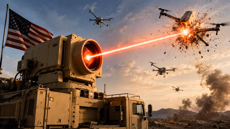 Mỹ phát triển siêu vũ khí laser năng lượng cao chống UAV