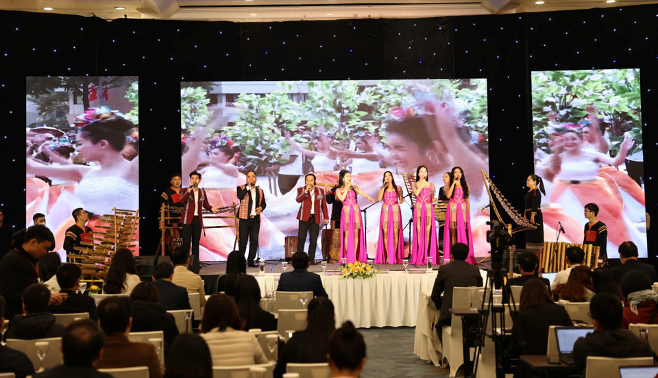 Lễ hội cũng là sự kiện quan trọng, góp phần quảng bá thương hiệu cà phê Buôn Ma Thuột, xây dựng hình ảnh thành phô Buôn Ma Thuột là “Thành phố cà phê của thế giới.” (Ảnh: Thanh Tùng/Vietnam+)