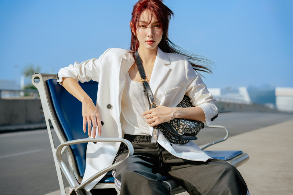 Hoa hậu Thùy Tiên hiện tại đang ở Pháp để chuẩn bị cho Paris Fashion Week, show diễn Xuân - Hè 2025 của Dior. (Ảnh: CTV/Vietnam+)