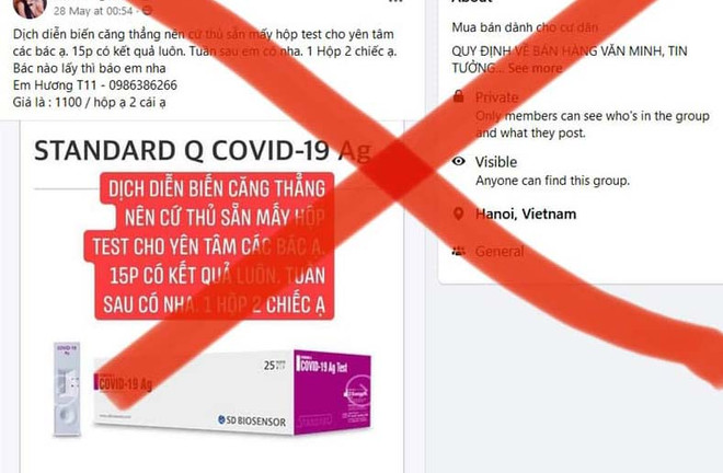 Cảnh giác với việc rao bán các kit xét nghiệm nhanh COVID-19 ảnh 1