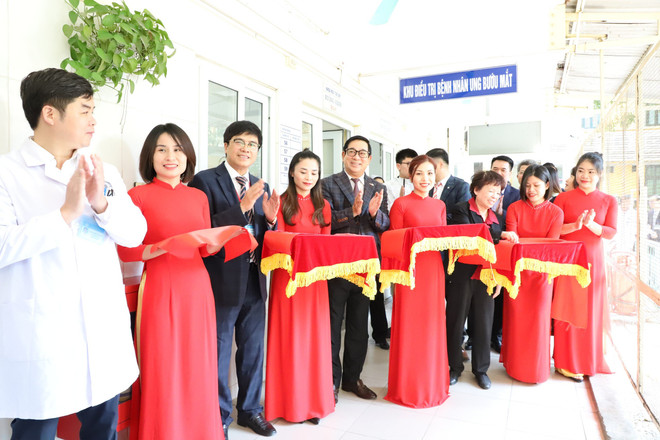 Bệnh viện Mắt Trung ương đưa vào hoạt động Đơn vị U bướu thuộc khoa Mắt trẻ em. (Ảnh: PV/Vietnam+) ung bướu.jpg