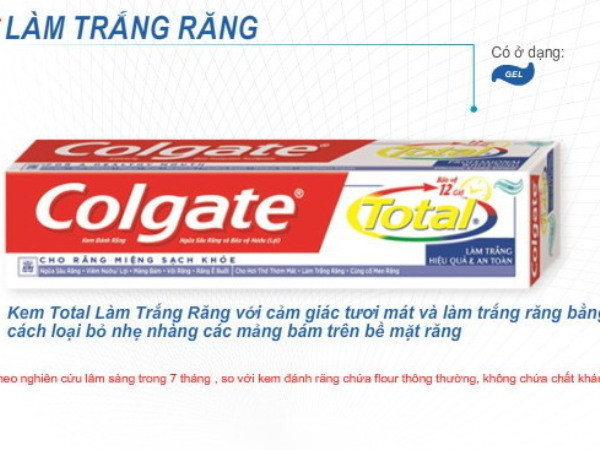Kiểm tra hàm lượng Triclosan trong kem đánh răng Colgate Total ảnh 1