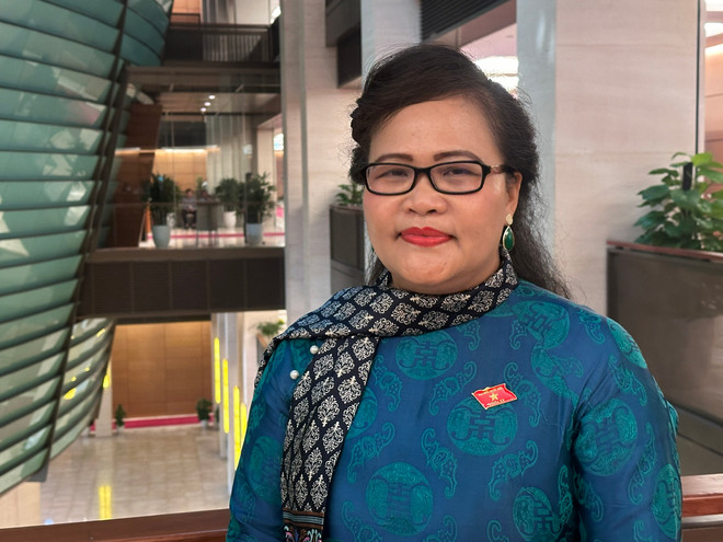 Đại biểu Nguyễn Thị Sửu - Phó Trưởng đoàn chuyên trách Đoàn đại biểu quốc hội tỉnh Thừa Thiên Huế. (Ảnh: Thùy Giang/Vietnam+)