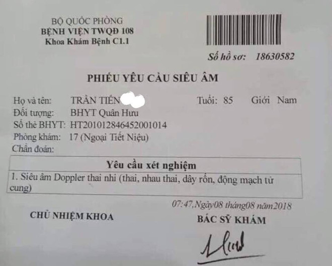 Bệnh viện 108 rà soát quy trình sau sự việc nhầm lẫn chỉ định ảnh 1