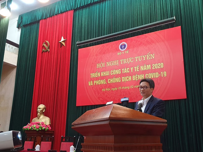 Phó Thủ tướng Chính Phủ Vũ Đức Đam phát biểu chỉ đạo tại cuộc họp. (Ảnh: PV/Vietnam+) Trường hợp cuối cùng mắc COVID-19 tại Việt Nam đã được chữa khỏi ảnh 2