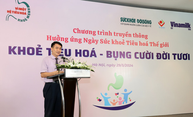 Phó Giáo sư Trần Thanh Dương - Viện trưởng Viện Dinh dưỡng Quốc gia. (Ảnh: PV/Vietnam+) PGS.TS. Trần Thanh Dương, Viện trưởng Viện Dinh dưỡng Quốc gia phát biểu tại chương trình.jpg