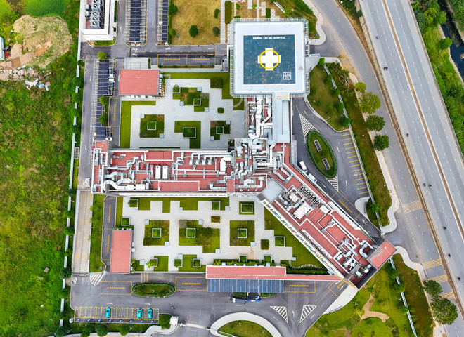 Sân đỗ máy bay sẵn sàng phục vụ trong các tình huống y tế khẩn cấp.jpg