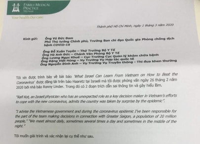 Bác sỹ Israel: “Tôi không tham gia chống dịch COVID-19 tại Việt Nam” ảnh 1