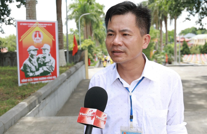 Ông Nguyễn Văn Ngọc - Trưởng Ban Quản lý Nghĩa trang Liệt sỹ Quốc tế Việt-Lào. (Ảnh: Hiếu Hoàng/Vietnam+) VNP_ong Ngọc.jpg