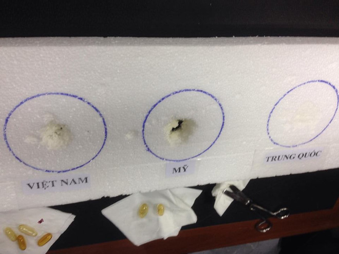 Bộ Y tế thông tin chính thức về vụ việc dầu cá ăn mòn hộp xốp ảnh 2