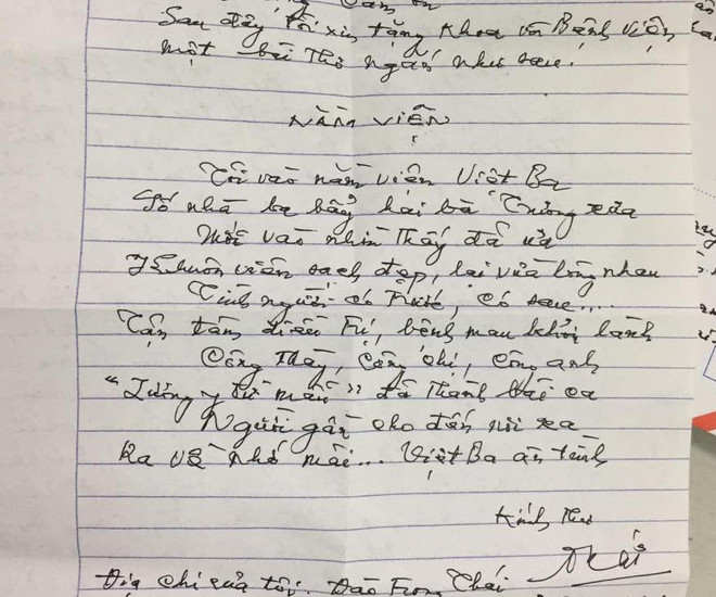Xúc động những bức thư về ''tình cảm gia đình'' ở bệnh viện công ảnh 3