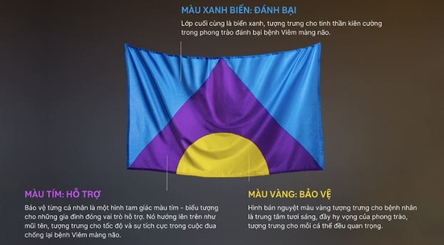 Ra mắt Lá cờ biểu tượng đẩy lùi bệnh viêm màng não trên toàn cầu ảnh 2