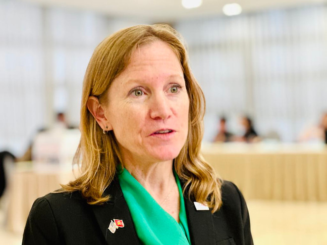 Bà Aler Grubbs - Giám đốc USAID tại Việt Nam. (Ảnh: T.G/Vietnam+) VNP_ba usaid.jpeg