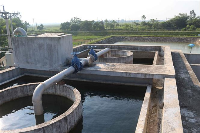 Một công trình nước sạch được xây dựng. (Ảnh: TTXVN/Vietnam+) Sẽ kiểm tra đột xuất chất lượng nước sạch cung cấp cho người dân ảnh 1