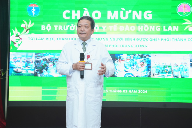 Tiến sĩ Đinh Văn Lượng - Giám đốc Bệnh viện Phổi Trung ương. (Ảnh: PV/Vietnam+) DSC07737.JPG
