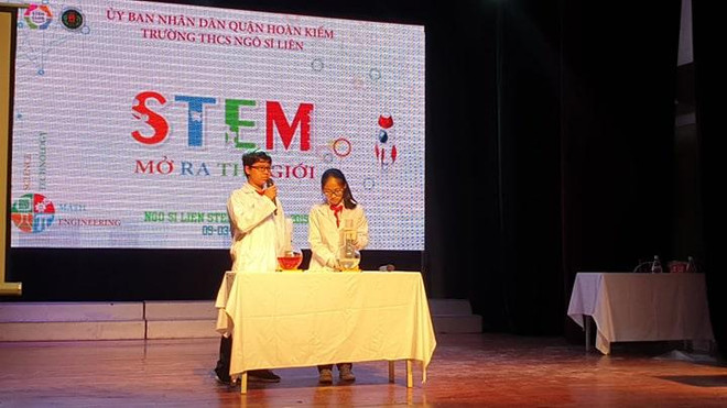 Hà Nội: Sôi động tại ngày hội STEM với chủ đề mở ra thế giới ảnh 1