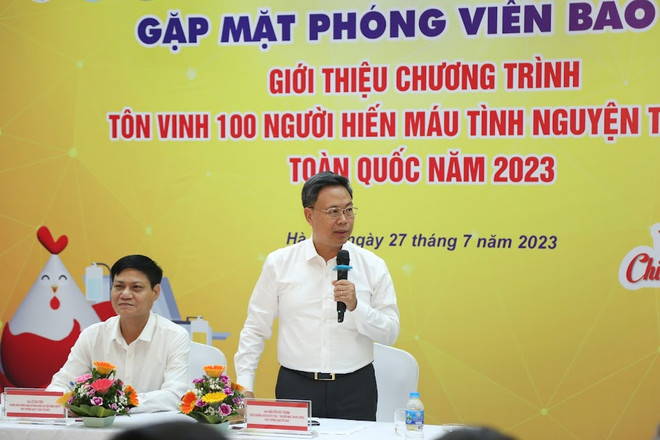Tôn vinh 100 người hiến máu tiêu biểu toàn quốc năm 2023 ảnh 2