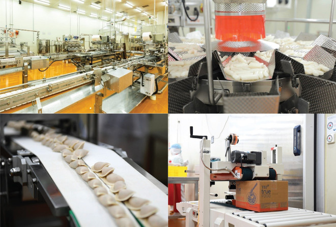 Nhà máy Chế biến Thực phẩm sạch TH với 12 dây chuyền sản xuất thực phẩm cao cấp hiện đại. (Ảnh: PV/Vietnam+) Doanh nhân Thái Hương: Vì sức khoẻ cộng đồng với thực phẩm sạch ảnh 2