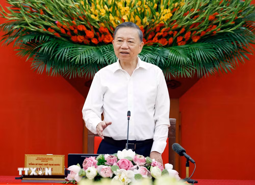 Tổng Bí thư, Chủ tịch nước Tô Lâm phát biểu tại phiên họp, chiều 25-6-2026. Ảnh: TTXVN