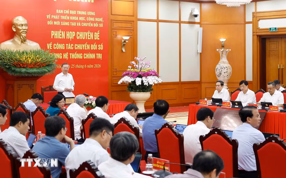 Quang cảnh phiên họp chuyên đề, chiều 25-6-2026. Ảnh: TTXVN