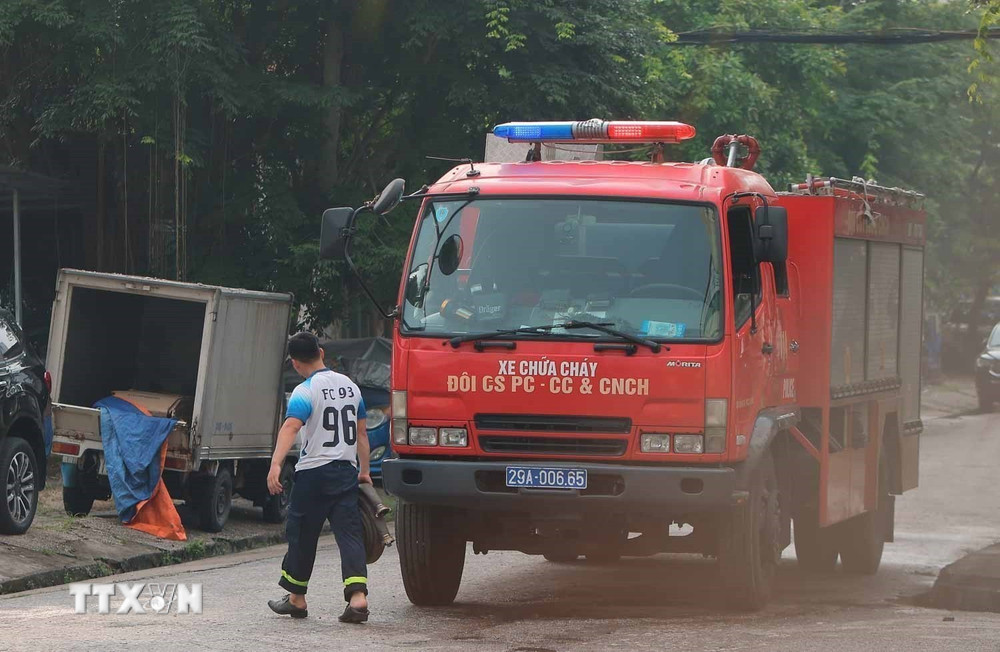 Hà Nội: Đám cháy nhà kho ở Trương Định cơ bản được dập tắt