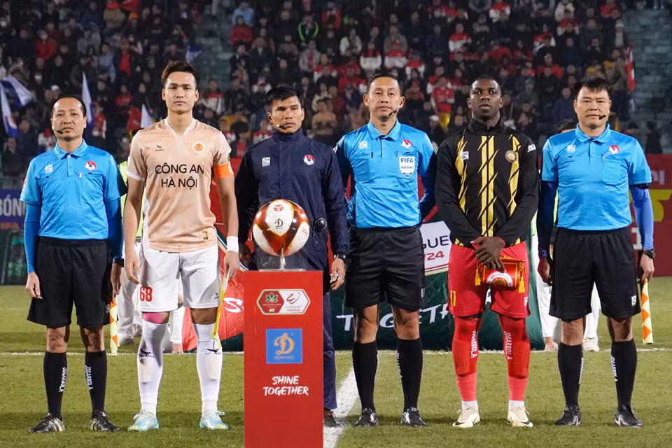 Tối 27/2, Công an Hà Nội tiếp đón Đông Á Thanh Hóa trong trận cầu tâm điểm của vòng 11 V-League 2023/24. (Ảnh: Việt Anh/Vietnam+)