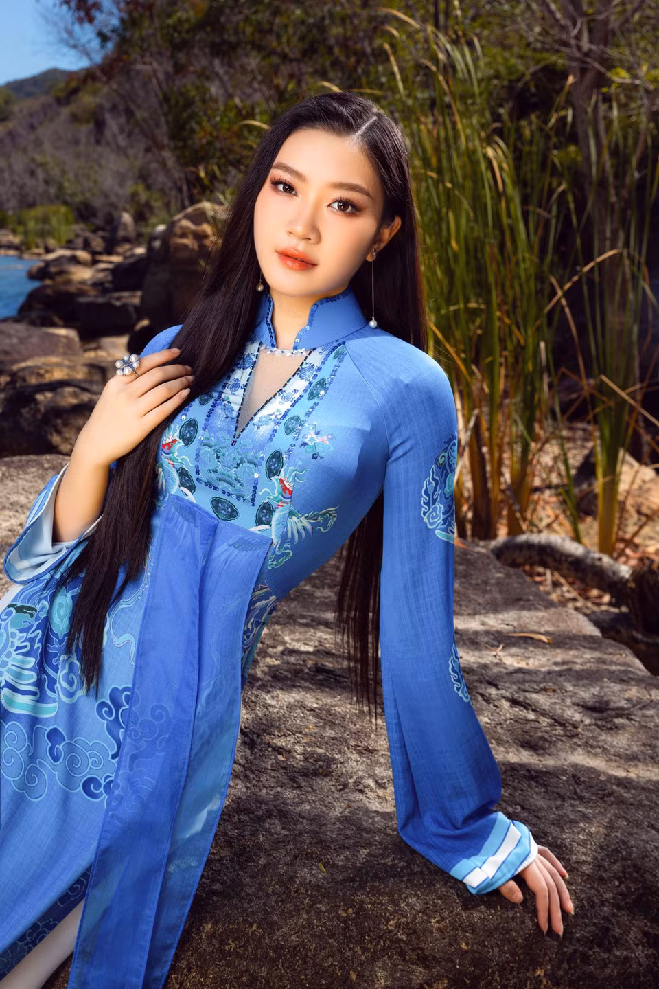 Thí sinh Phạm Hương Anh, SBD 404. (Ảnh: PV/Vietnam+)