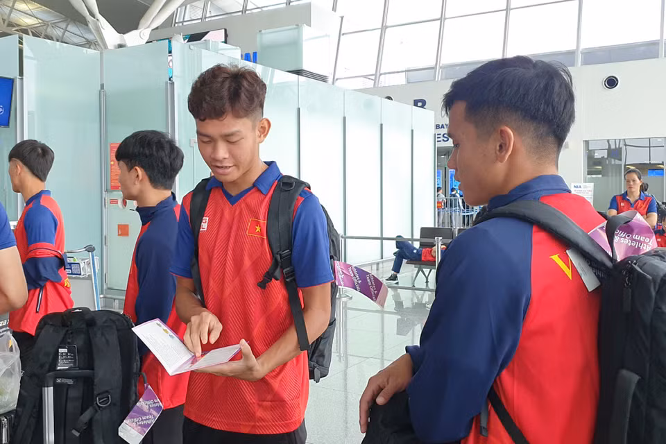 Theo lịch thi đấu, đoàn quân của Huấn luyện viên Hoàng Anh Tuấn sẽ lần lượt gặp Mông Cổ (ngày 19/9), Iran (21/9) và Saudi Arabia (24/9). (Ảnh: Việt Anh/Vietnam+)