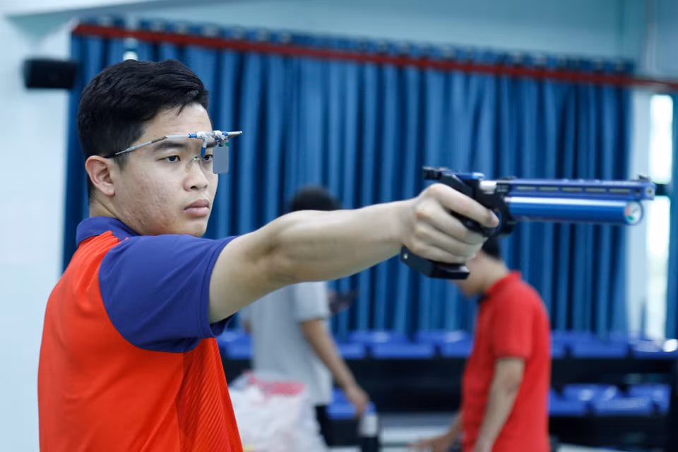 Trước đó, dù đã tham dự tất cả các giải quốc tế có xét tính chuẩn Olympic trong năm 2023 nhưng Vận động viên người Hải Phòng vẫn chưa thành công. (Ảnh: Việt Anh/Vietnam+)