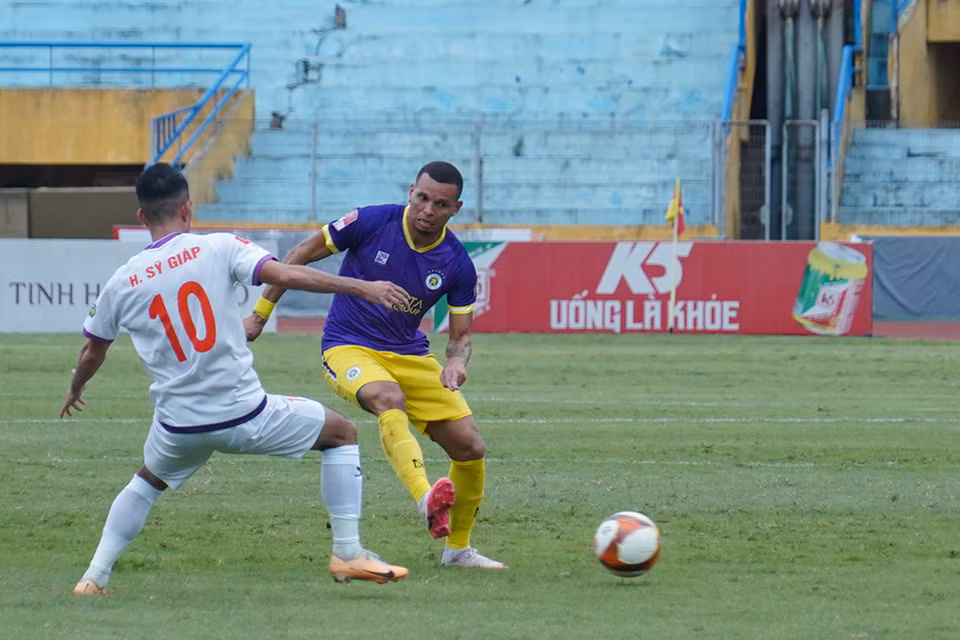 Ngoại binh Ewerton có trận đấu thứ 5 trong mùa giải cho Hà Nội FC. (Ảnh: Việt Anh/Vietnam+)