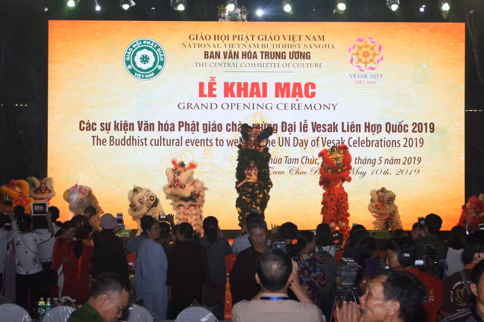 Quang cảnh lễ khai mạc. (Ảnh: Nguyễn Dân/TTXVN)