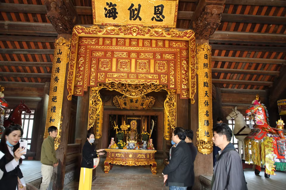 Nay ngôi đình trở thành di tích được du khách thập phương tìm về. (Ảnh: Xuân Mai/Vietnam+)