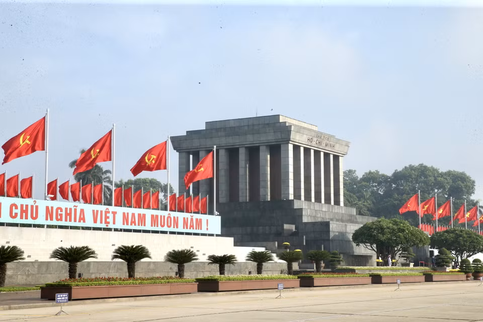 Lăng Chủ tịch Hồ Chí Minh trong ngày 2/9/2021. (Ảnh: Lâm Khánh/TTXVN)