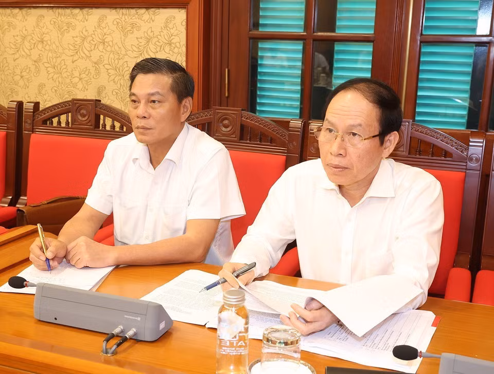 Đại biểu thành phố Hải Phòng tại cuộc họp. (Ảnh: Trí Dũng/TTXVN)
