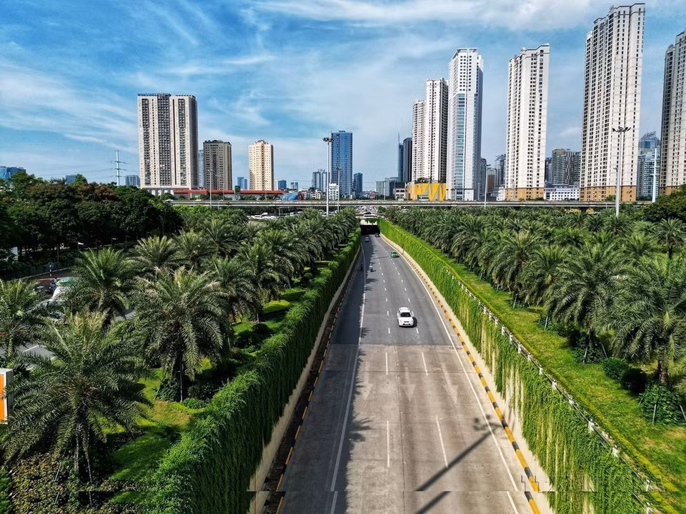 Cùng với mục tiêu của Chính phủ về việc trồng 1 tỷ cây xanh trong giai đoạn 2021-2025, thành phố Hà Nội đang nỗ lực trồng cây xanh nhằm cải thiện môi trường, vừa giúp giảm khói bụi, tiếng ồn, vừa nâng cao mỹ quan đô thị. (Ảnh: Tuấn Anh/TTXVN)