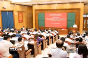 Chủ tịch Quốc hội Trần Thanh Mẫn phát biểu. (Ảnh: TTXVN phát)