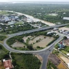 Khu vực lõi nút giao thông An Bình (thuộc phường Mỹ Trà, tỉnh Đồng Tháp). (Ảnh: Nhựt An/TTXVN)