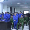 Các bị cáo tại phiên tòa. (Ảnh: Thu Hoài/TTXVN)