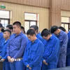 Các bị cáo tại phiên tòa. (Ảnh: TTXVN phát)